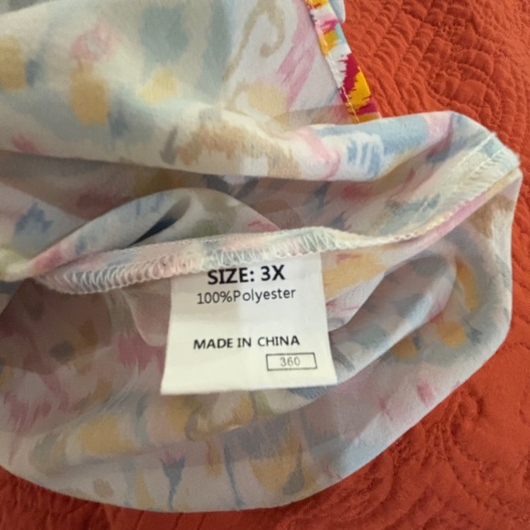 Colorful Patterned Women's Top - Picture 2 of 2